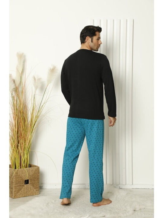 Ars Ars Herrenpyjamas Winter Schwarz 2278MAU