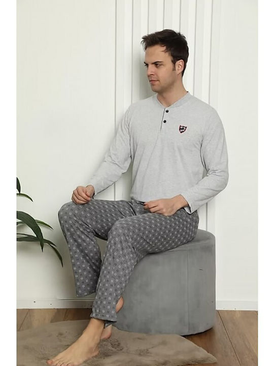 Ars Ars Herrenpyjama Grau