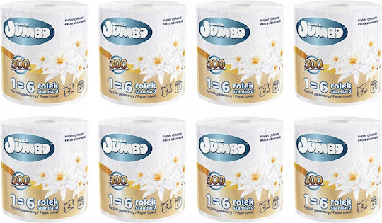 Jumbo Küchenpapier Rolle 2 Lagen 8 Packungen