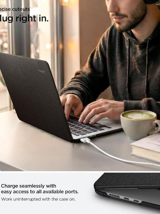 Spigen Thin Fit Case for Laptop in Black Colour