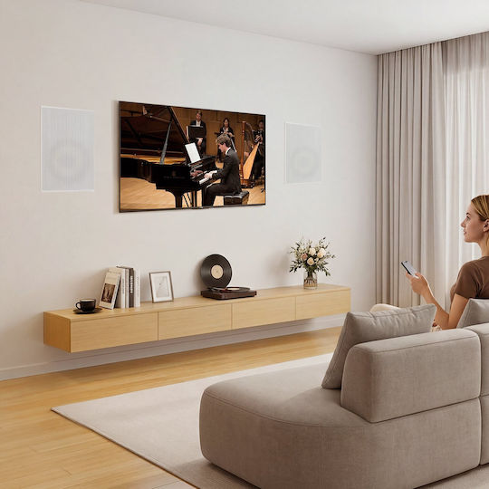 Vevor Εντοιχιζόμενα Ηχεία 200W με Bluetooth (Ζεύγος) Λευκά