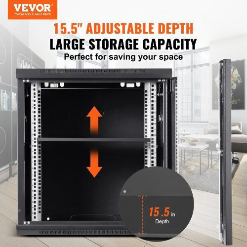 Vevor Floor Rack Cabinet 9U 60x45x50cm