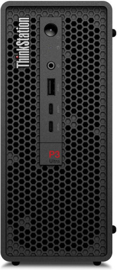 Lenovo ThinkStation P3 Ultra SFF G2 Desktop PC (Ultra 9-285/64GB DDR5/1TB SSD/W11 Pro) cu Tastatură (US)