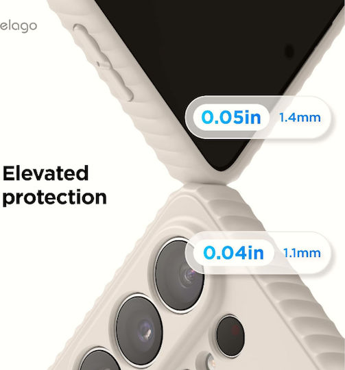 Samsung Galaxy S26 Ultra Elago Magnetic Ridge Silicone Case Premium Silicone Magsafe Stone Egs26msrg69-st Mobile Phone Case