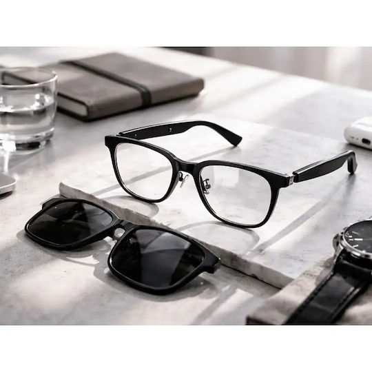 06385V Smart Glasses Μαύρα