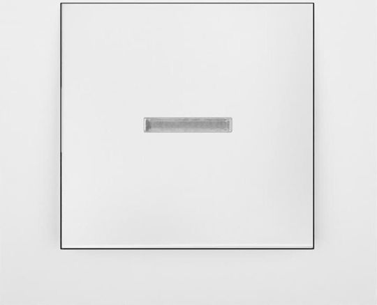 Elektro Plast Recessed Wall Switch Single with White Frame