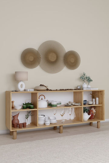 Wooden Console Multicolour L180xW40xH75cm