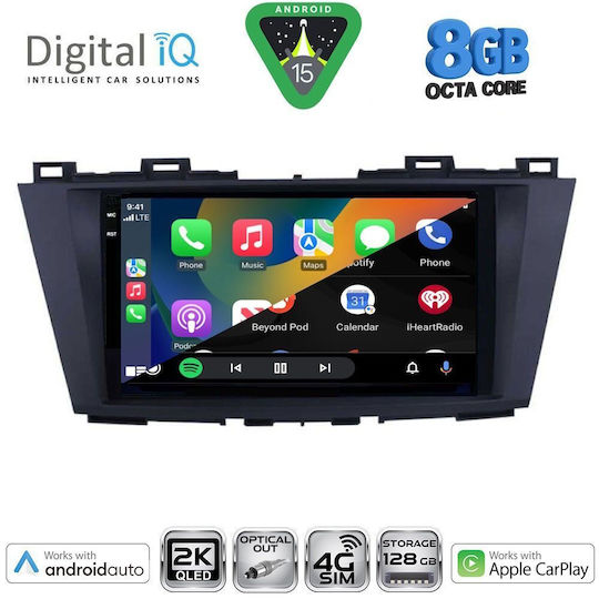 Digital IQ Car Audio System for Mazda 5 2011-2020 Bluetooth USB WiFi GPS Apple CarPlay Android Auto with 9" Touch Screen