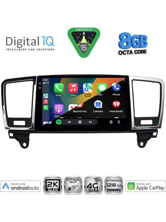 Digital IQ Car Audio System for Mercedes-Benz ML / GL Class 2011-2019 Bluetooth USB WiFi GPS Apple CarPlay Android Auto with 9" Touch Screen