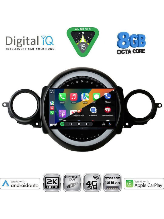 Digital IQ Auto-Audiosystem Für Mini Cooper / Clubman 2011-2013 Bluetooth USB Eingebautes Wi-Fi GPS Apple CarPlay Android Auto Mit 9 Zoll Touchscreen
