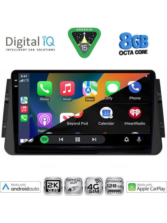 Digital IQ Car Audio System for Nissan Micra 2017 (Bluetooth/USB/WiFi/GPS/Apple CarPlay/Android Auto) with 9" Touch Screen