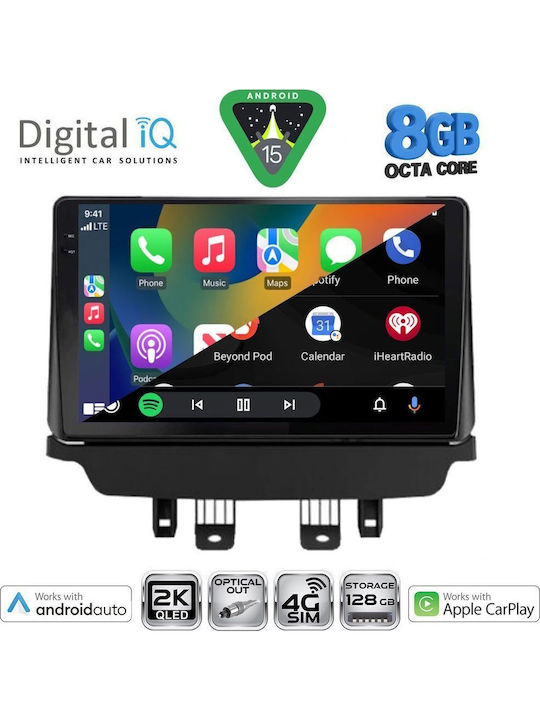 Digital IQ Car Audio System for Mazda CX-3 2014-2023 (Bluetooth/USB/WiFi/GPS/Apple CarPlay/Android Auto) with 9" Touch Screen