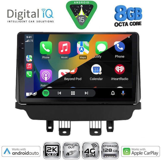 Digital IQ Car Audio System for Mazda CX-3 2014-2023 (Bluetooth/USB/WiFi/GPS/Apple CarPlay/Android Auto) with 9" Touch Screen