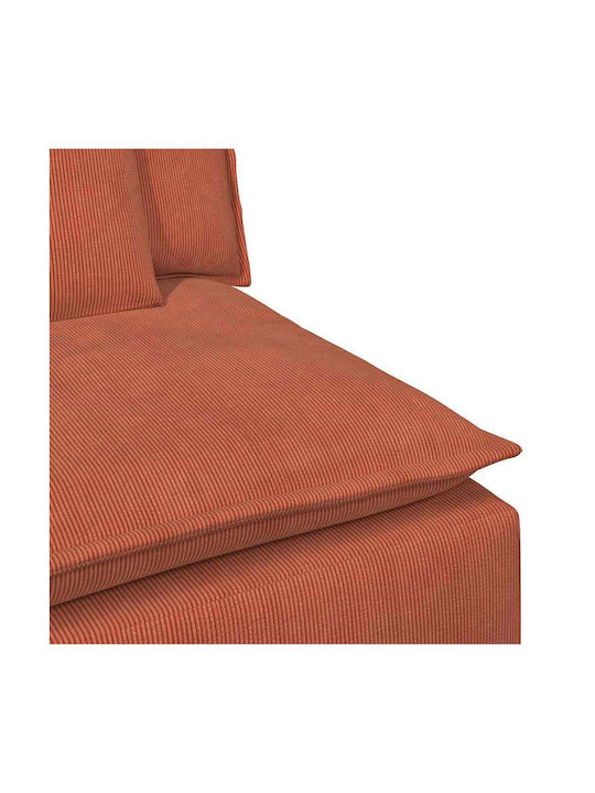 Doppelsitzer Sofa Rot Orange 224x105x64cm