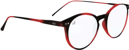 Round Reading Glasses Blue Block 1.75