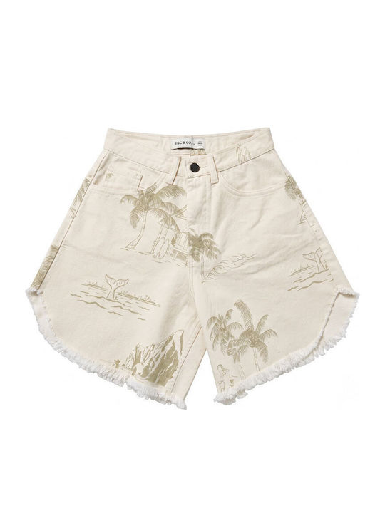 Women's Jean Bermuda White
