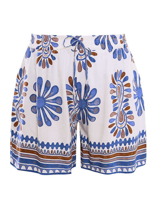 Celestino Women's Printed Blue Shorts