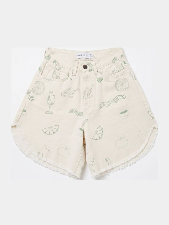 Women's Jean Bermuda White
