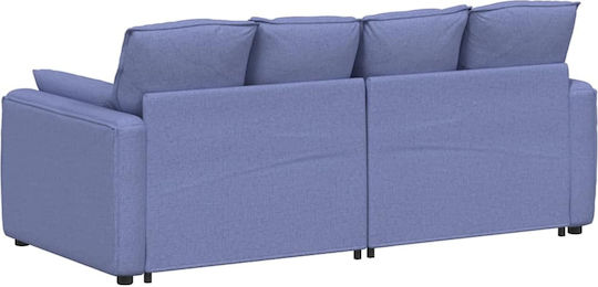 Двуместен Диван Син 224x105x64см