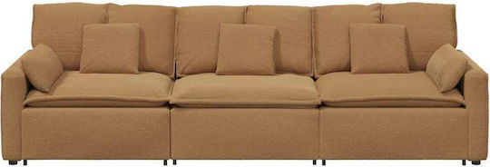 Three-Seater Couch Beige 324x105x64cm