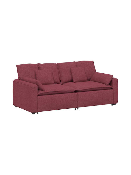 Doppelsitzer Sofa Rotes Wein 224x105x64cm