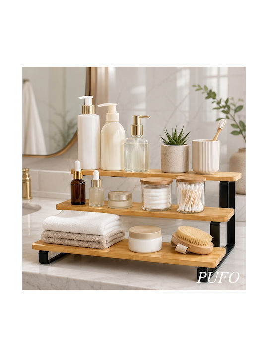 Pufo Tischspiel Bambus Beige 32x23cm