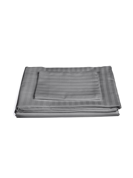 Green Future Duvet Cover Set 200x220cm Double With 2 Pillowcases & 1 Bed Sheet Gray