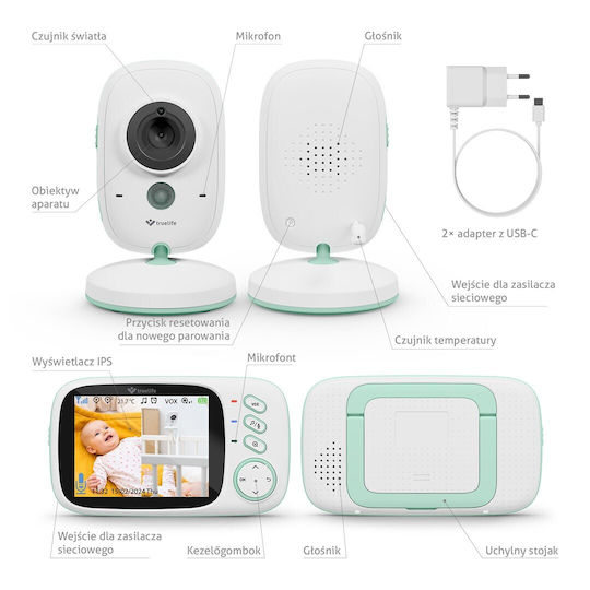 TrueLife Baby Monitor with Two-Way Audio & Lullabies