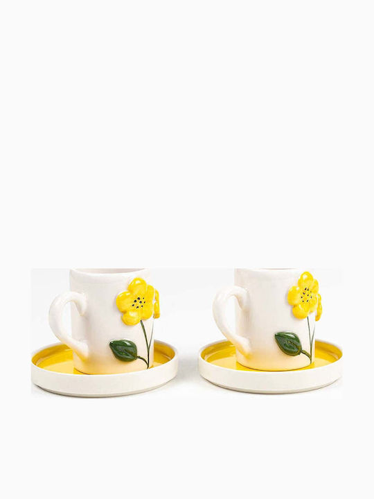 SteweHome SteweHome Set Tassen Kaffee Keramik Mehrfarbig 4 Stück