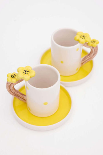 SteweHome SteweHome Set Keramische Kaffee Tassen Braun 80ml 4 Stück