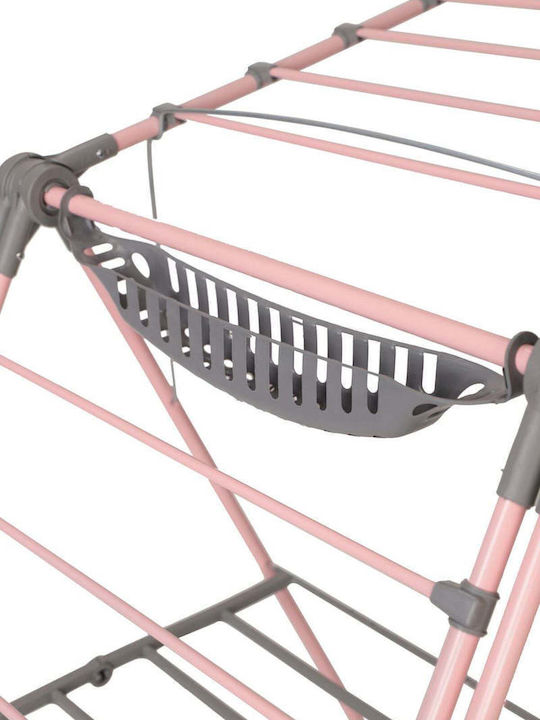 SteweHome Folding Floor Clothes Drying Rack from Metal