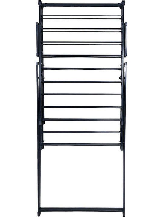 SteweHome Folding Floor Clothes Drying Rack Made of Metal with 22m Hanging Length