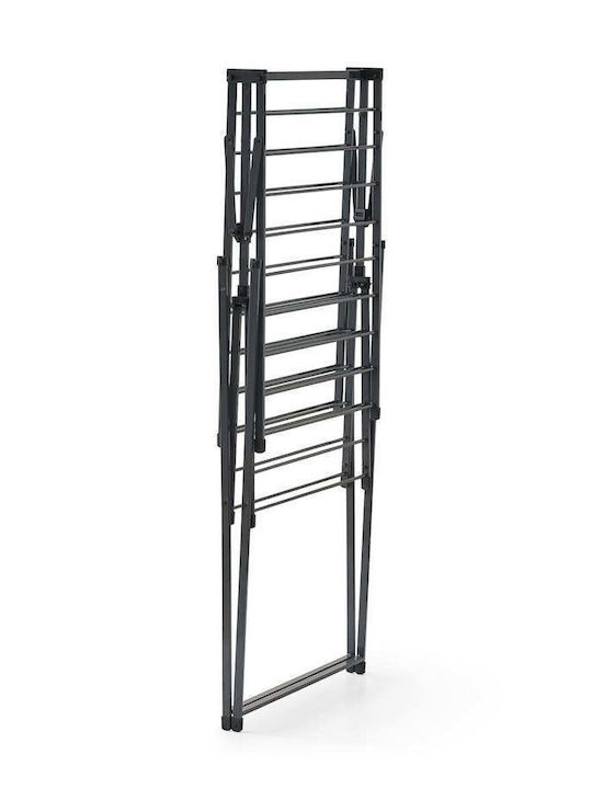 SteweHome Folding Floor Clothes Drying Rack Made of Metal with 22m Hanging Length