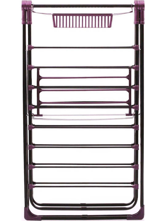 SteweHome Folding Floor Clothes Drying Rack Made of Metal