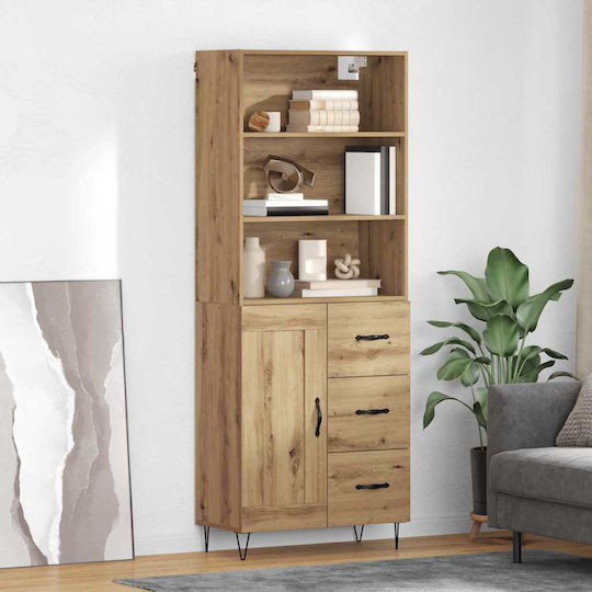 Artisan Oak Bookcases (2 Pieces) 69.5x32.5x180cm Artisan Oak Bookcases (2 Pieces) 69.5x32.5x180cm