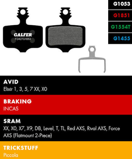 Galfer Bremsbeläge Fd427 Standard Avid Elixir Xx X0 X7 X9