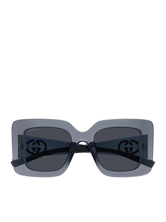 Gucci Ochelari de Soare pentru Femei cu Ramă Gri și Lentilă Gri GG2025S 003