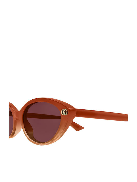 Gucci Ochelari de Soare pentru Femei cu Ramă Portocalie din Plastic și Lentilă Portocalie GG2110S 003
