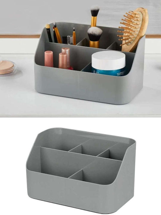 SteweHome Plastic Jewellery Box with Drawer Grey