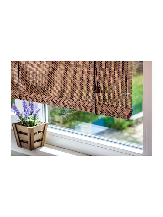 Bamboo Shading Blind In Beige Colour W120xH160cm