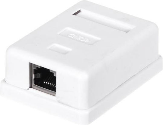 Netrack Surface-mount Socket Complete 1xrj45 8p8c Ftp Cat5e Lsa
