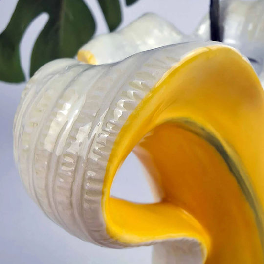 Donkey Decorative Glass Vase Banana Romance Yellow