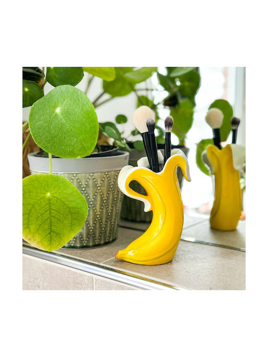 Donkey Διακοσμητικό Βάζο Γυάλινο Banana Romance Κίτρινο