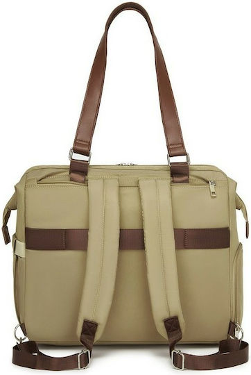 Backpack Diaper Bag Brown 40x38x18cm
