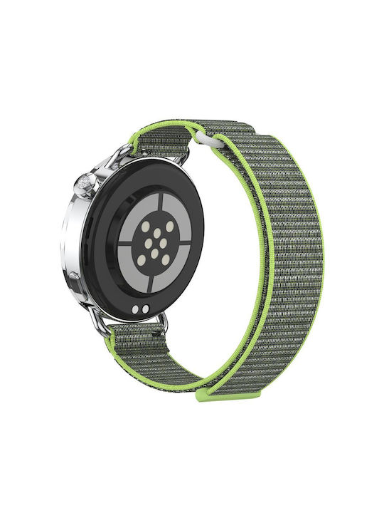 Λουράκι Xiaomi Watch S4 41mm Quick Release Two Section Braided Nylon Loop Magic Tape Flash Yellow