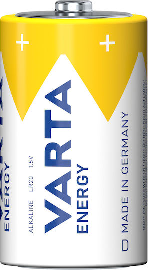 Baterie Alcalină Varta Energy D Lr20 Ceas Radio Player 2 Bucăți