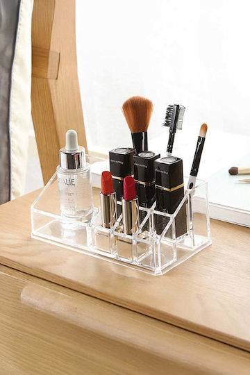 Stewehome Organizator Machiaj 9 Compartimente Plastic Transparent Multicolor Stewehome Organizator Machiaj 9 Compartimente Plastic Transparent Multicolor