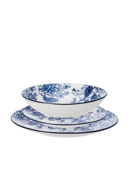 Excellent Houseware Σερβίτσιο Πιάτων από Πορσελάνη Καφέ 18τμχ