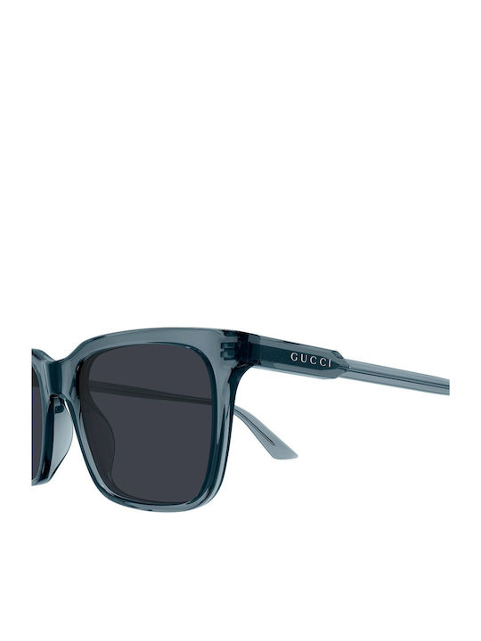 Gucci Unisex Γυαλιά Ηλίου με Διάφανο Κοκκάλινο Σκελετό και Διάφανο Φακό GG2114S 003