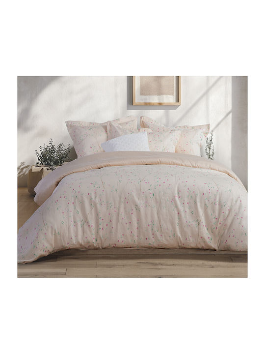 Nef-Nef Homeware KIARA Tagesdecke Übergröße aus Polyester Salmon 240x230cm